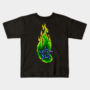 Wiccan Pentacle Tattoo Art Kids T-Shirt